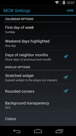 Month Calendar Widget скриншот 4