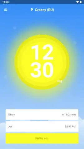 1Muslim: Prayer times, Azan скриншот 1