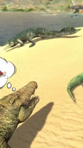 Wild Crocodile Family Sim Game скриншот 5