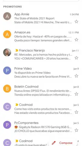 Gmail скриншот 6
