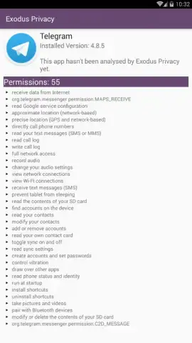 Exodus Privacy скриншот 4