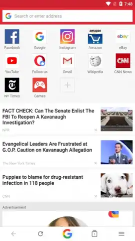 Opera Mini beta скриншот 2
