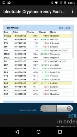bleutrade скриншот 3