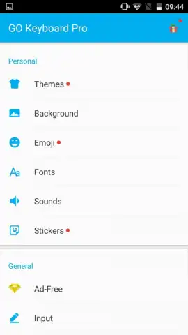 GO Keyboard Pro скриншот 1