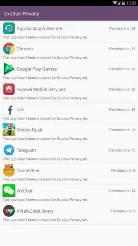 Exodus Privacy скриншот 2