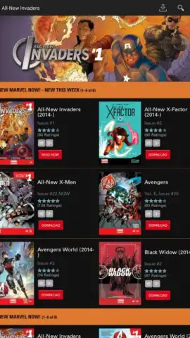 Marvel Comics скриншот 3