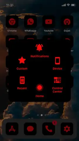 Wow Red Black Theme, Icon Pack скриншот 2