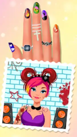 Nail Salon Game Girls Nail art скриншот 2
