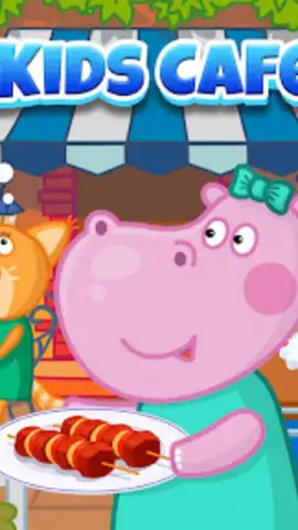 Kids Cafe with Hippo скриншот 8
