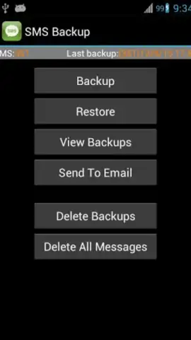 Super Backup: SMS and Contacts скриншот 1