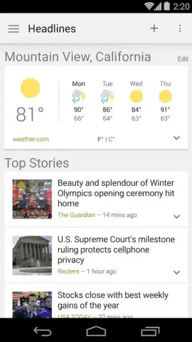 Google News and Weather скриншот 2