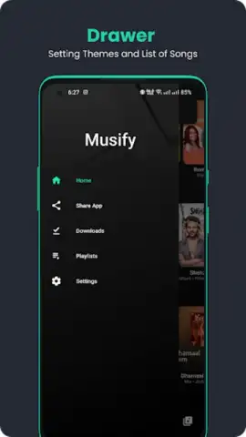 Musify-Online Music Player скриншот 1