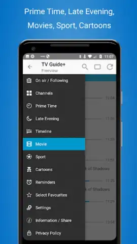 TV Listings Guide UK Cisana TV скриншот 1