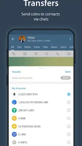 iMe Messenger & Crypto Wallet скриншот 2