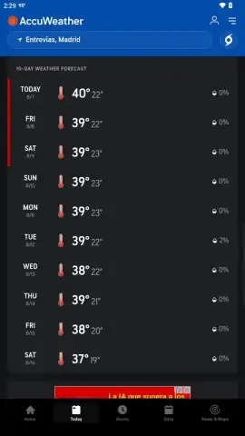AccuWeather скриншот 2