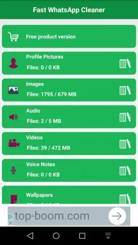Fast WhatsApp Cleaner скриншот 3