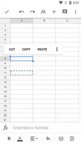 Google Sheets скриншот 5
