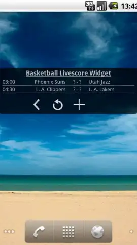 Basketball Livescore Widget скриншот 11