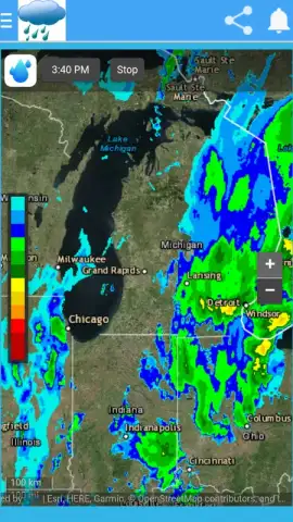 Radar meteorologico y seguimiento de tormentas скриншот 2