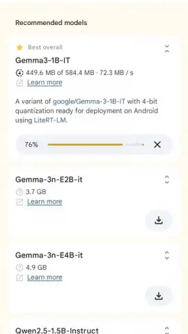 Google AI Edge Gallery скриншот 11