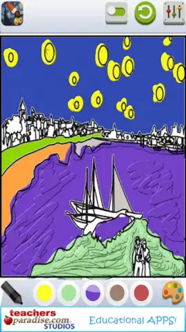 Vincent van Gogh Coloring Book скриншот 6