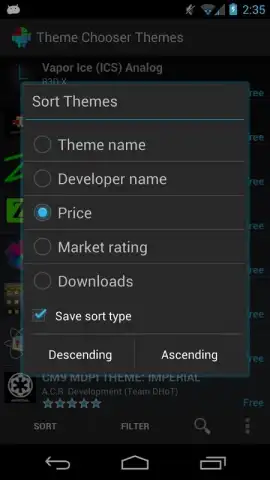 Theme Chooser Themes скриншот 5