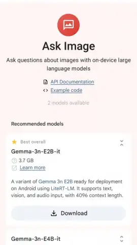 Google AI Edge Gallery скриншот 10