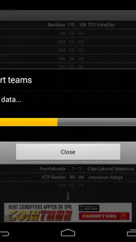 Basketball Livescore Widget скриншот 1