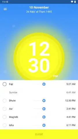 1Muslim: Prayer times, Azan скриншот 5