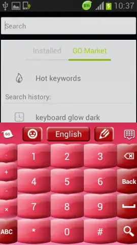Pink Keyboard Hearts Glow скриншот 2