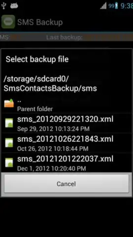 Super Backup: SMS and Contacts скриншот 2