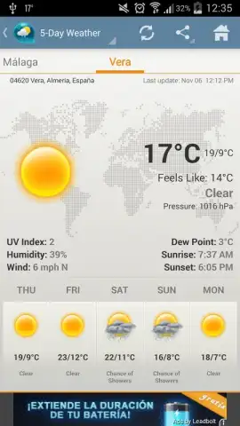 Weather & Clock Widget Android скриншот 7