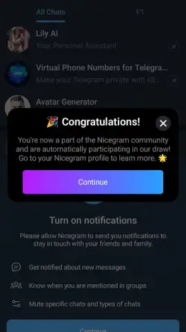 Nicegram: Web3 for Telegram X скриншот 1