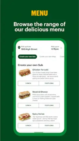 Subway® - Official App скриншот 4