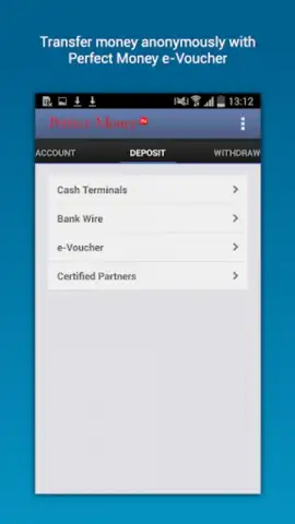 Perfect Money скриншот 2