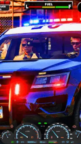 US Police Games Car Games 3D скриншот 1