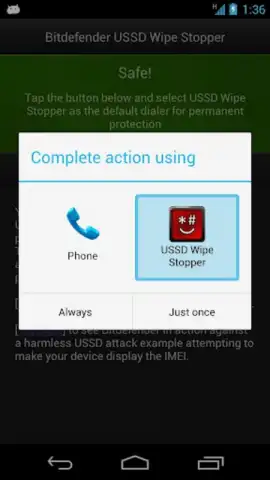 Bitdefender USSD Wipe Stopper скриншот 4