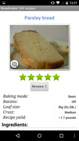 Breadmaker: 50 Recipes скриншот 3