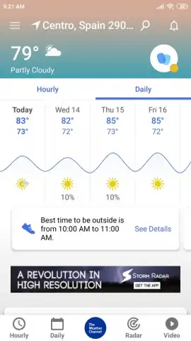The Weather Channel скриншот 2