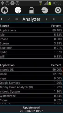 Battery Drain Analyzer скриншот 1