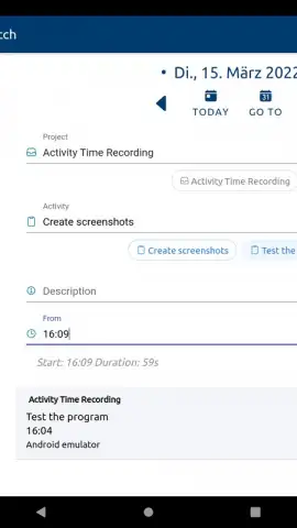aTimeRecording - Online Time Tracking скриншот 3