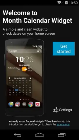 Month Calendar Widget скриншот 7