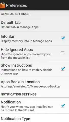Manage Apps (App 2 SD) скриншот 1
