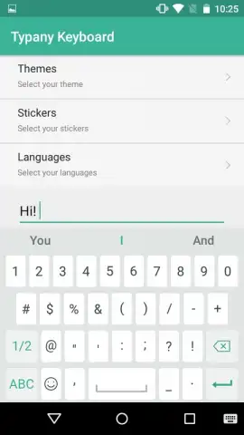 Typany Keyboard скриншот 2