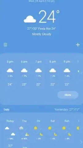 Samsung Weather скриншот 4
