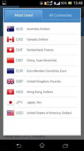 Currency Exchange Rates скриншот 2