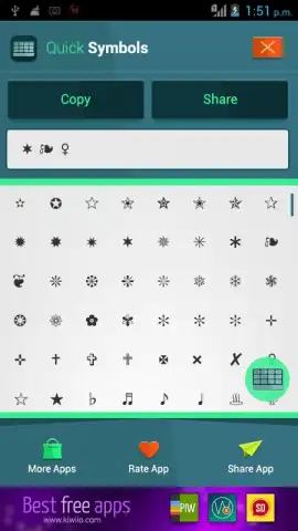ASCII Text Symbols скриншот 4