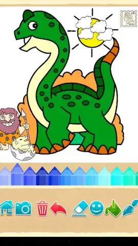 Dino Coloring Game скриншот 12