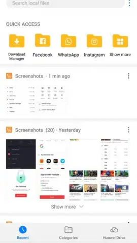 Huawei File Manager скриншот 2