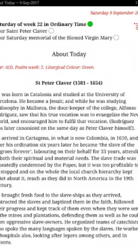 Catholic Calendar from Universalis скриншот 14